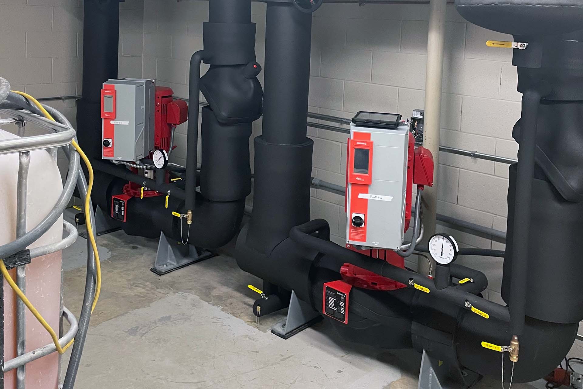 National Life - Chilled Water Pumps with New Insulation - 1