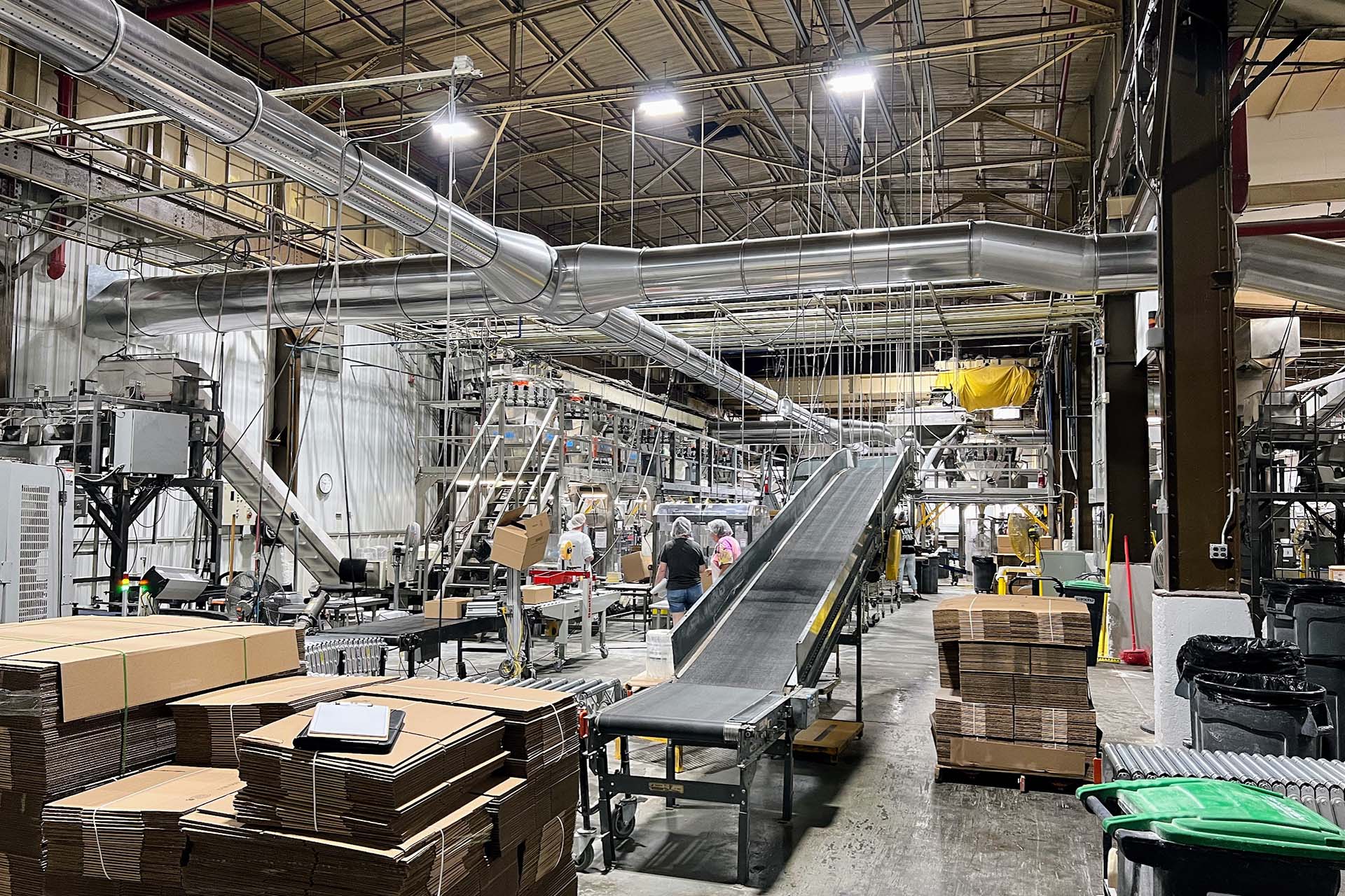 air handling system in Westminster Cracker Company factory