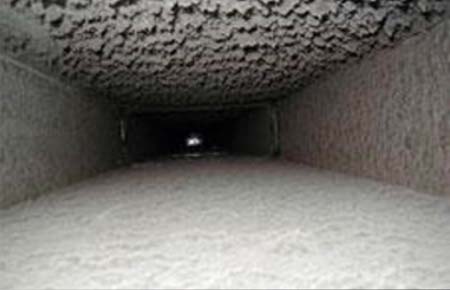 Duct before cleaning