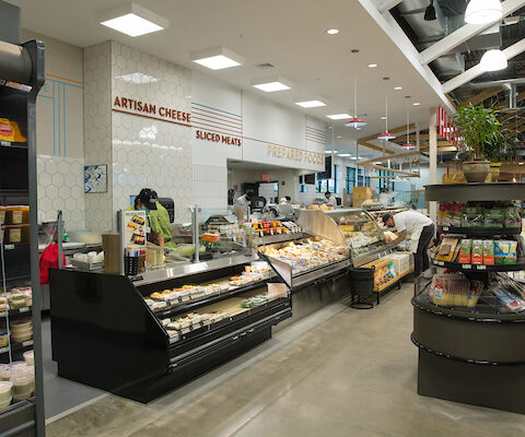food coolers in prepared food section at Healthy Living